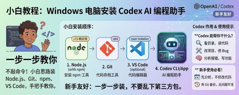 Windows电脑安装CodexAI编程助手-小牛网